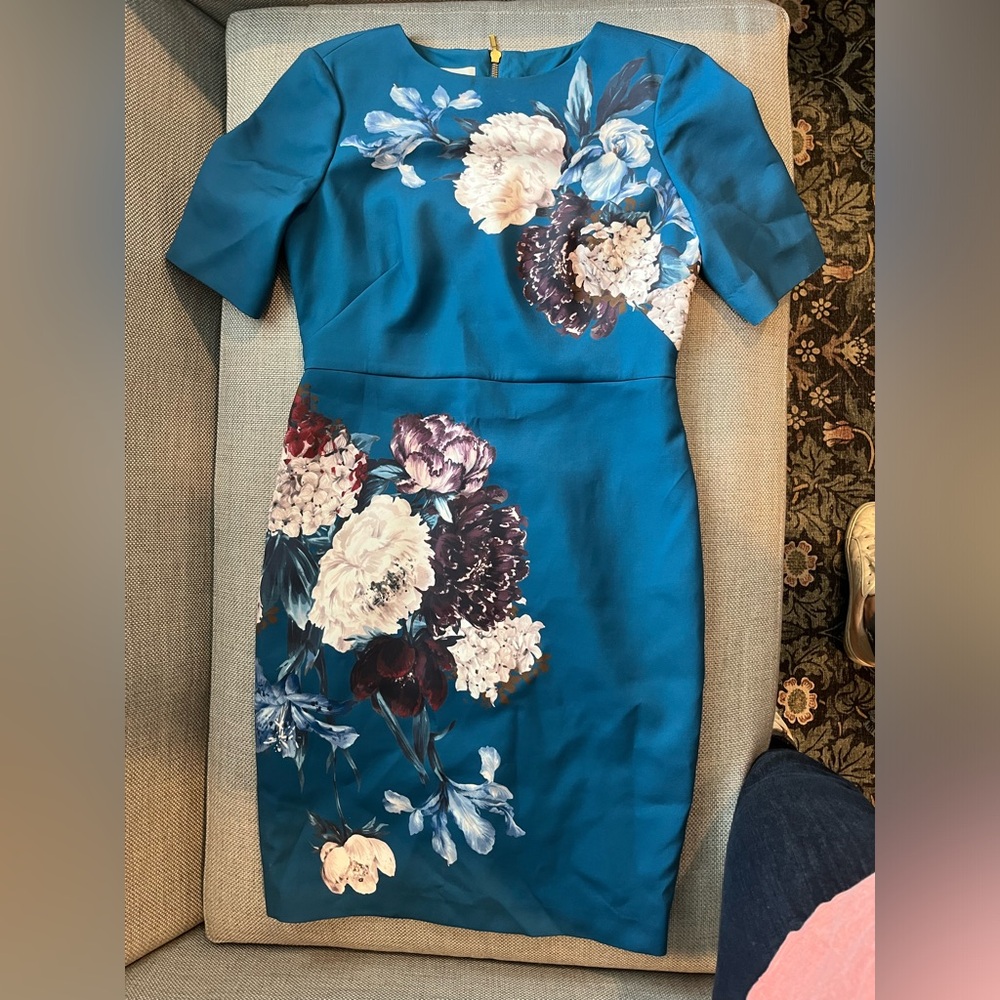 Designer Vintage Floral Dress